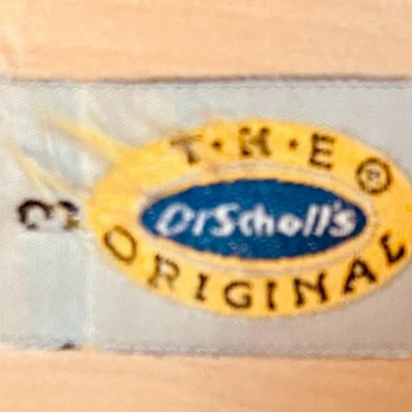 ​NWOT, VINTAGE DR. SCHOLL'S ORIGINAL LIME GREEN WOOD CLOGS. SIZE: 3 - KID/YOUTH. - Picture 4 of 4